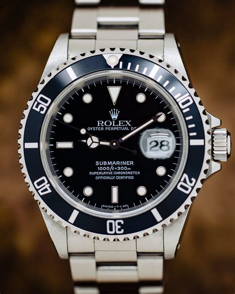 rolex blue submariner 16610|Rolex Submariner date 16610 price.